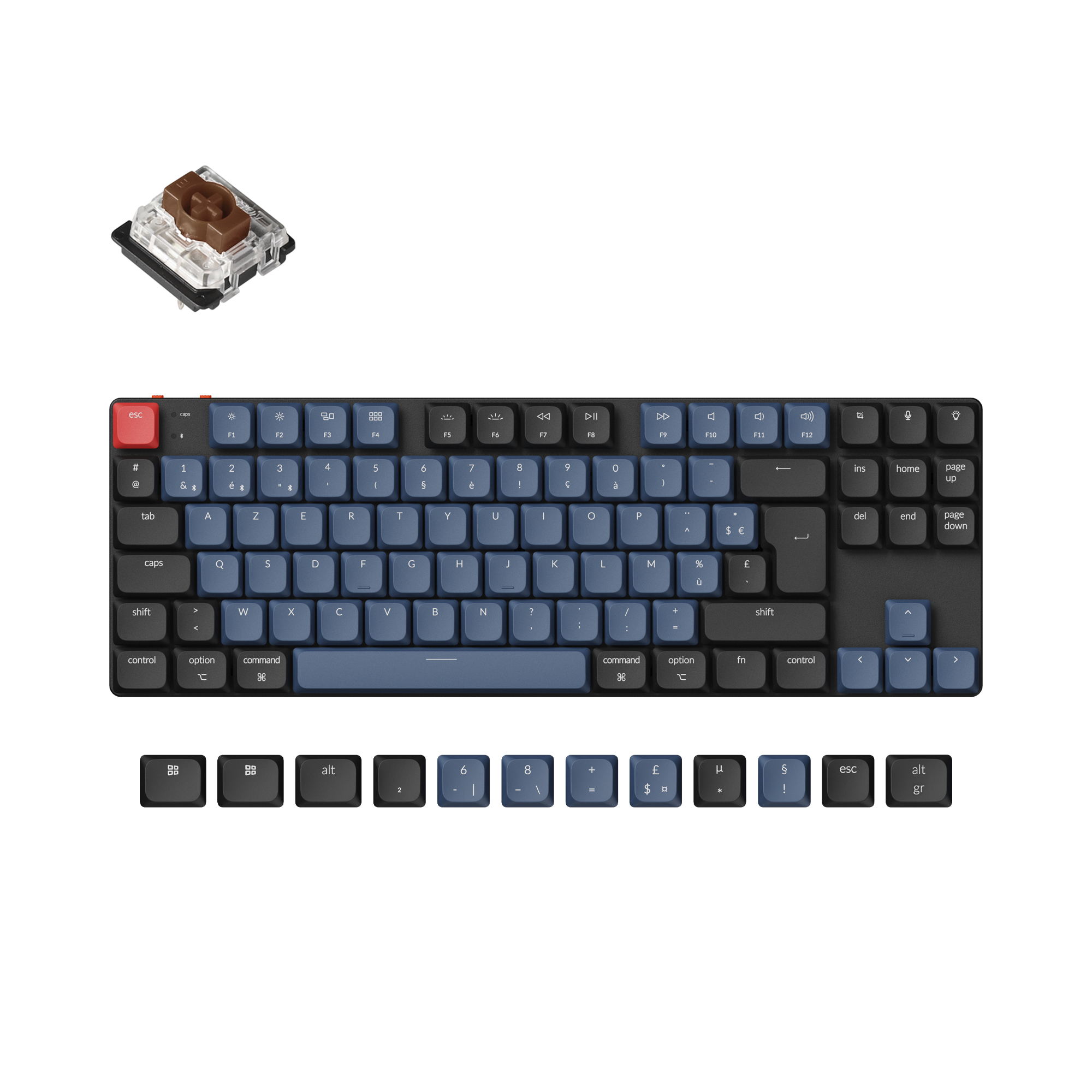 Keychron K1 PRO QMK RGB - Clavier PC Keychron - grosbill-pro.com - 0