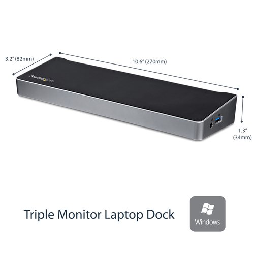 Grosbill Accessoire PC portable StarTech Triple-Video Docking Station for Laptops