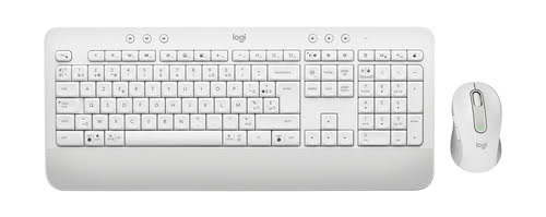 Grosbill Pack Clavier/Souris Logitech MK650 Offwhite Signature - Wireless combo