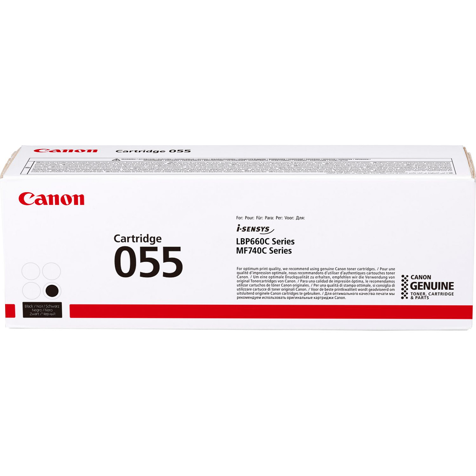 Cartouche 055 noire 2300 p - 3016C002 pour imprimante Laser Canon - 1
