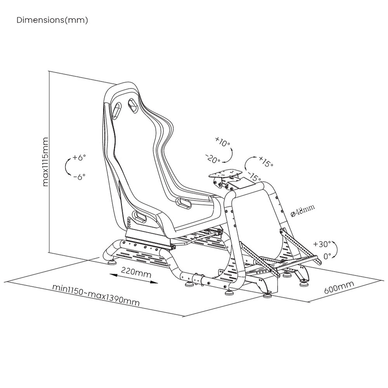 OPLite COCKPIT GTR S8 INFINITY - Accessoire jeux - grosbill-pro.com - 2