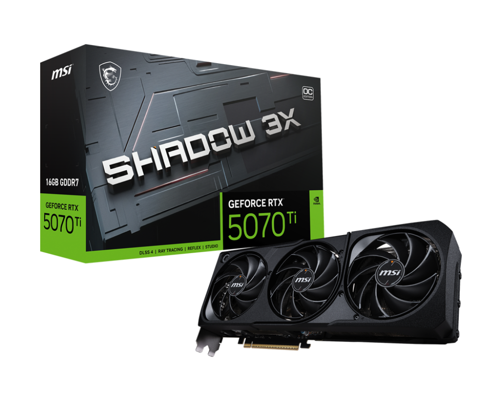 GeForce RTX 5070 Ti 16G SHADOW 3X OC