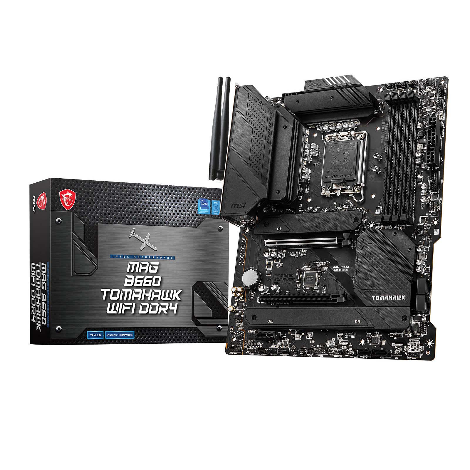 MSI MAG B660 TOMAHAWK WIFI DDR4 ATX  - Carte mère MSI - 0