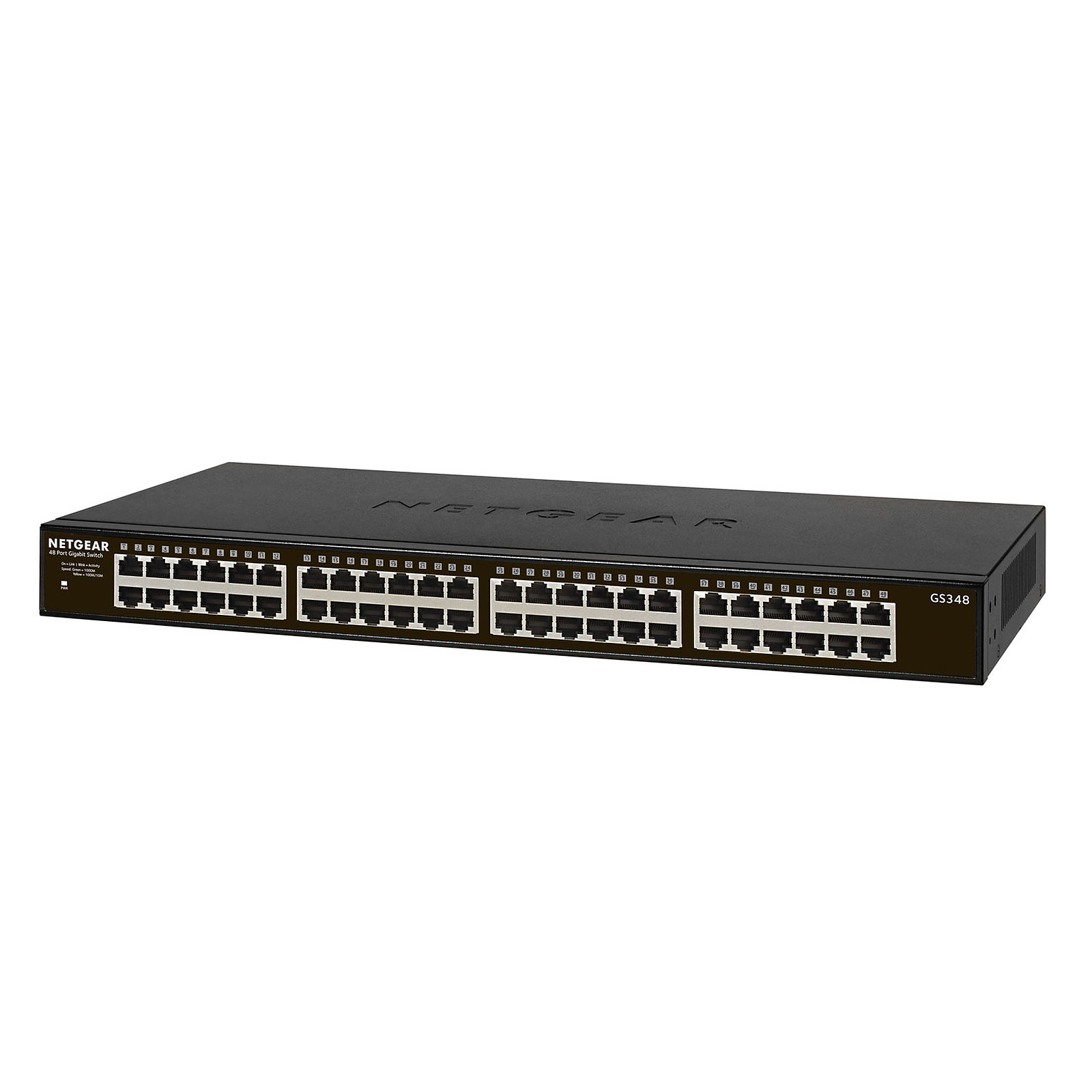 Switch Netgear 48 ports 10/100/1000 GS348# - grosbill-pro.com - 0