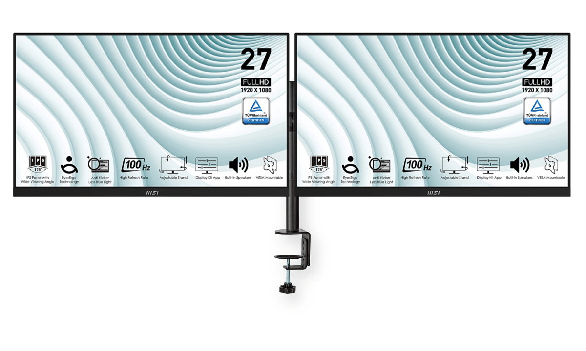 2x MP271AP 27" FHD/100Hz/IPS + Support double