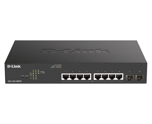 Grosbill Switch D-Link 10-Port PoE+Gigabit Smart Switch