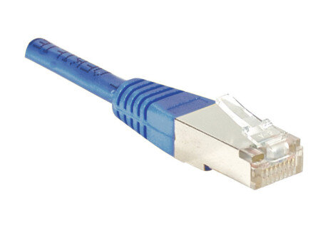 Cable RJ45 cat 5e F/UTP - 3 m Bleu 