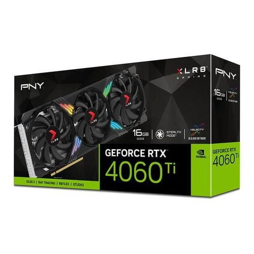 PNY GeForce RTX 4060 Ti 16GB XLR8 Gaming VERTO Edition - Carte graphique - 0