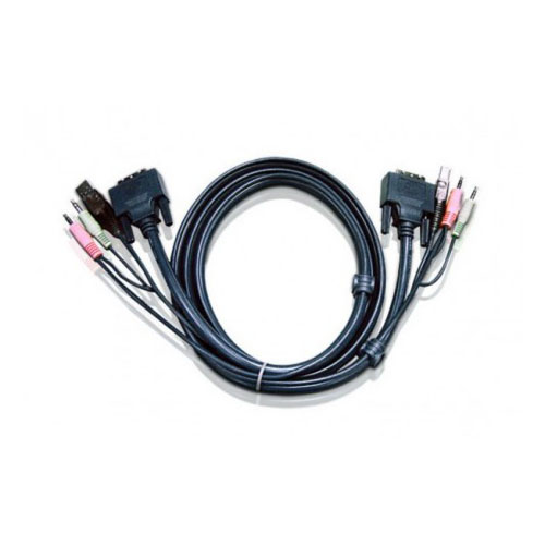 Cordon KVM USB DVI-D Audio - 5m -  Aten - grosbill-pro.com - 0