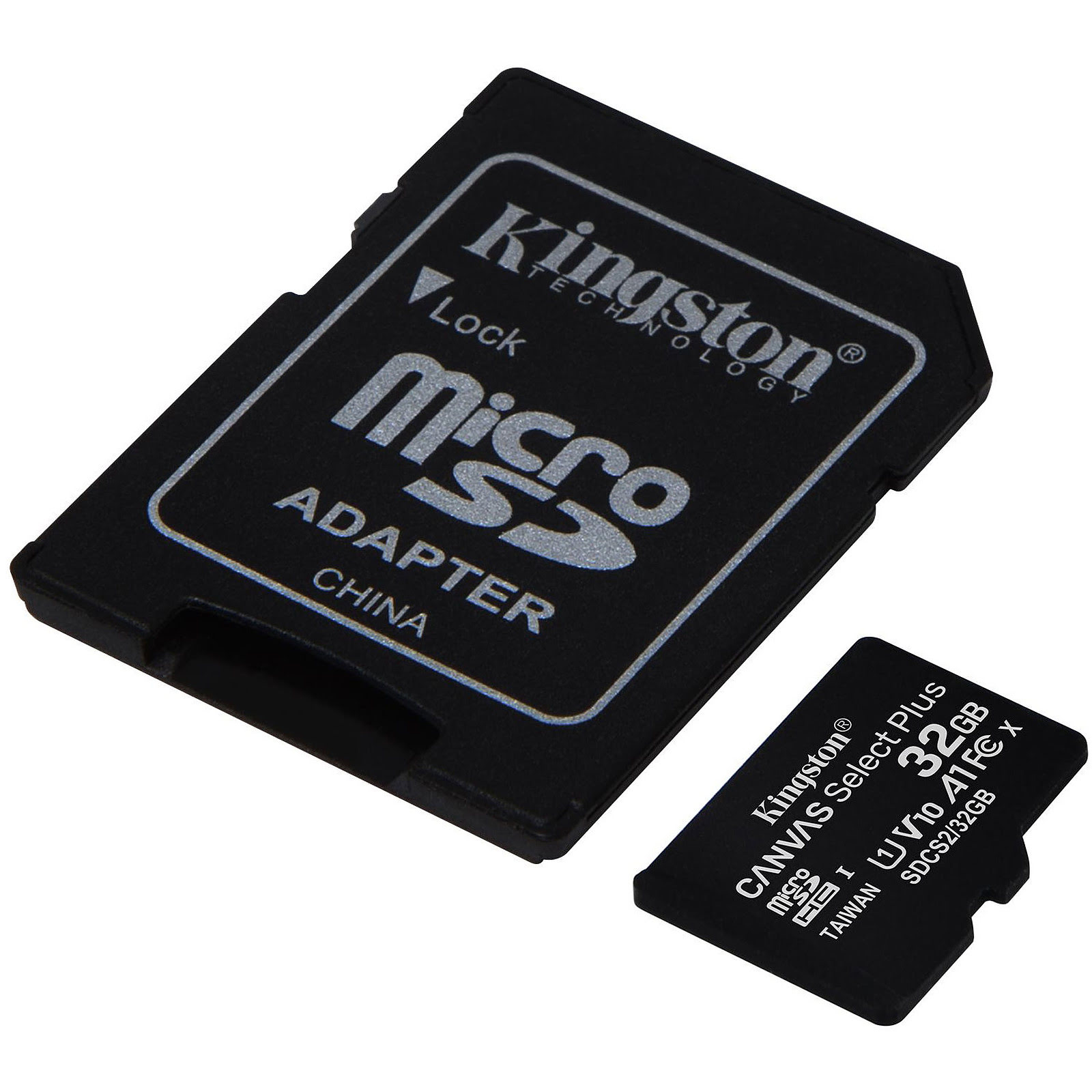 Kingston Micro SDHC 32Go Class 10 + Adapt - Carte mémoire