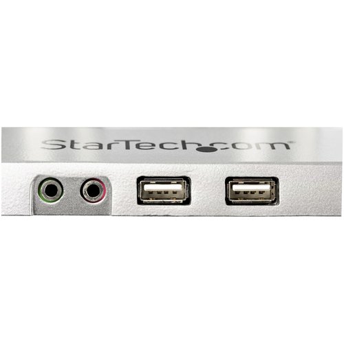 Desk Mount Dual Monitor Arm w/USB/Audio - Achat / Vente sur grosbill-pro.com - 1