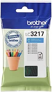 Cartouche LC3217C Cyan pour imprimante Jet d'encre Compatible Brother - 3