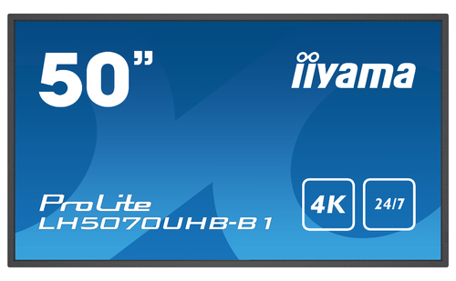 Iiyama LH5070UHB-B1 (LH5070UHB-B1) - Achat / Vente Affichage dynamique sur grosbill-pro.com - 1