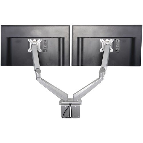 Desk Mount Dual Monitor Arm w/USB/Audio - Achat / Vente sur grosbill-pro.com - 2