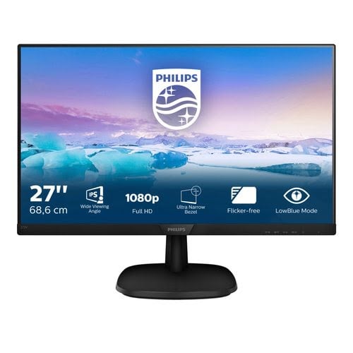 Grosbill Ecran PC Philips 273V7QDAB/00 - 27" IPS/4ms/FHD/HDMI/VGA/HP/76Hz