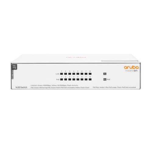 HPE Aruba IOn 1430 8G 64W Sw - Achat / Vente sur grosbill-pro.com - 0