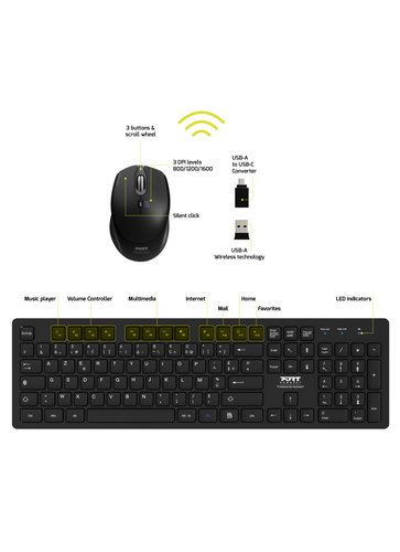 The G-LAB Combo Zinc - Pack Clavier Gamer et Souris Filaire USB - Clavier  Gaming AZERTY Ergonomique