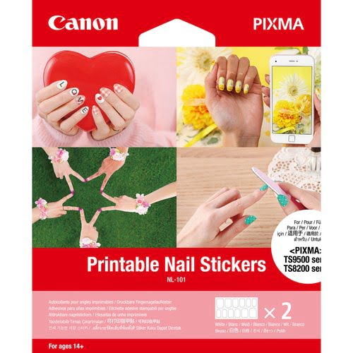 Grosbill Papier imprimante Canon NL-101 Printable Nail Stickers 2sh