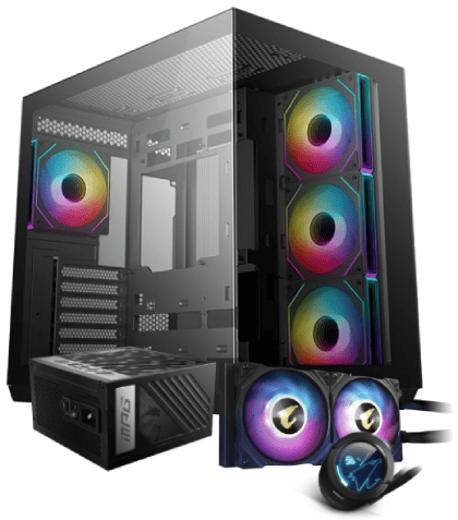 CG530 4F Noir+MPG A1000GS PCIE5+WaterForce X 240