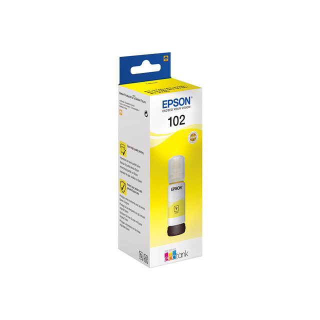 Cartouche d'encre Jaune EcoTank 102 - T03R4 pour imprimante  Epson - 0