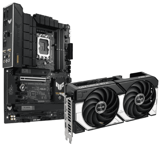 DUAL 5070 12G OC + TUF GAMING B760-PLUS WF