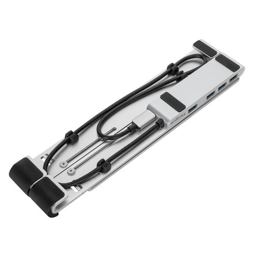 Targus Portable Stand+USB-A Hub Silver - Achat / Vente sur grosbill-pro.com - 2
