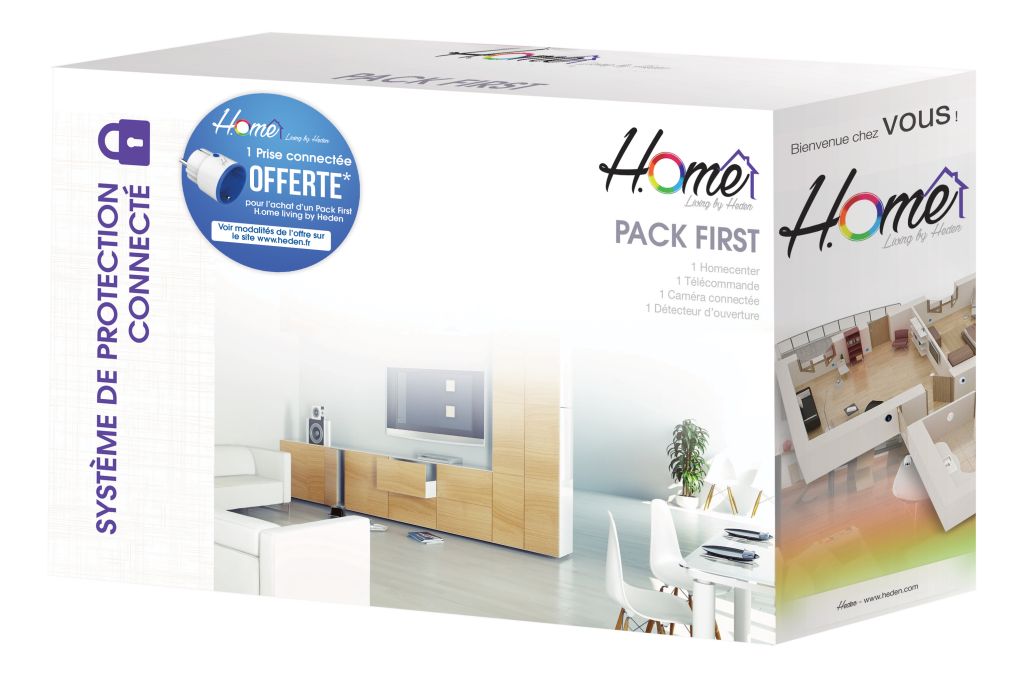 Heden H.ome Pack First Home Living Center +4 accessoires (DOMHPAK041 **) - Achat / Vente Objet connecté / Domotique sur grosbill-pro.com - 0