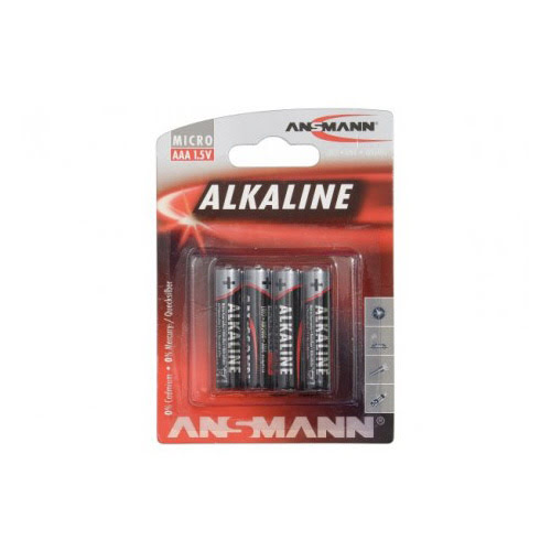 Lot de 4 Piles AAA Alkaline