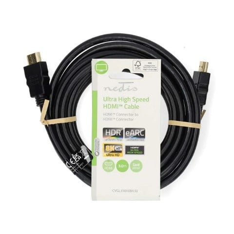 Nedis Câble HDMI HighSpeed mâle/mâle - 3m - Noir
