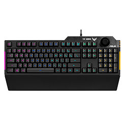 Grosbill Clavier PC Asus TUF K1 - Noir/RGB/Filaire 