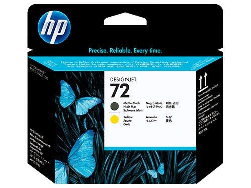 Grosbill Accessoire imprimante HP HP No72 Matte Black and Yellow Printhead