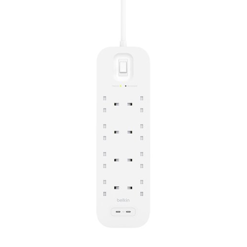 Surge Protection 8 Outlet Dual USB-C 30w - Achat / Vente sur grosbill-pro.com - 1