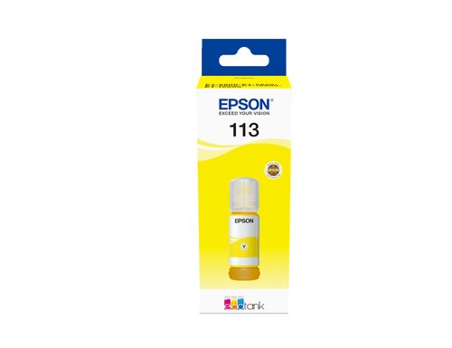 Flacon EcoTank 113 Jaune pour imprimante Jet d'encre Epson - 0