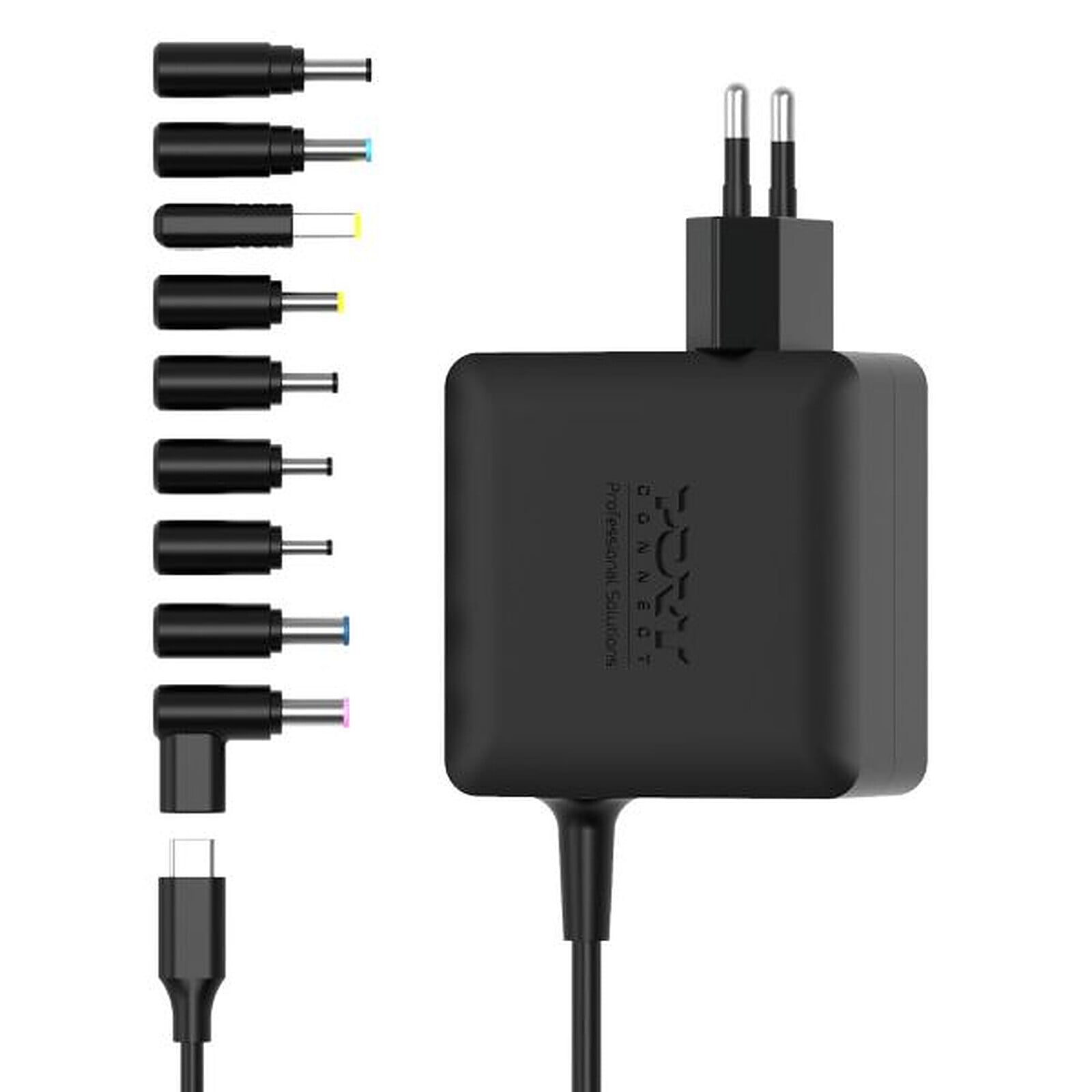 Port Alimentation secteur Universelle GaN 100W - USB-C - 9 embouts