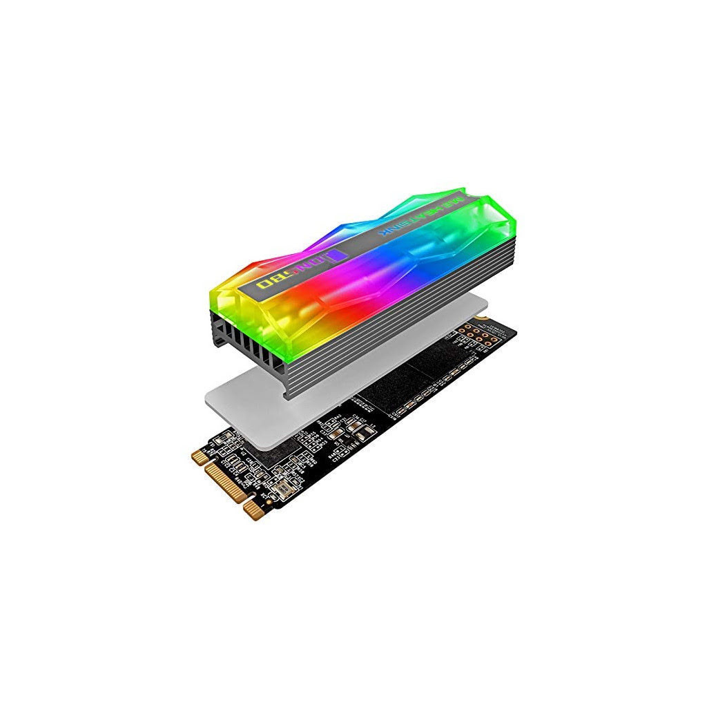 Jonsbo Refroidisseur SSD Mirage Edition M.2 RGB (M.2-2 Grey ARGB) - Achat / Vente Accessoire SSD sur grosbill-pro.com - 1