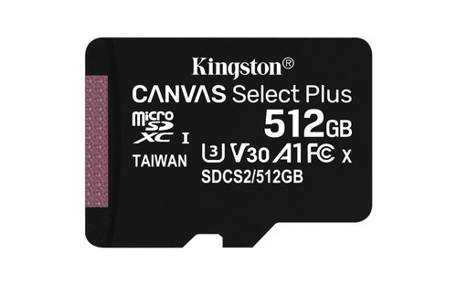 512GB micSDXC 100R A1 C10 Card+ADP - Achat / Vente sur grosbill-pro.com - 0