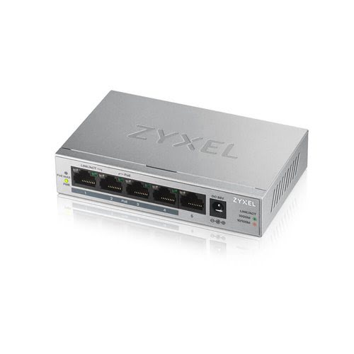 Grosbill Switch Zyxel GS1005HP - 5 (ports)/10/100/1000/Avec POE/Non manageable