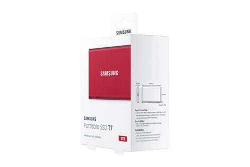 Samsung T7 2TB RED - Achat / Vente sur grosbill-pro.com - 10