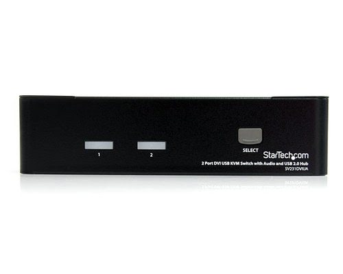 2 Port DVI USB KVM Switch with Audio - Achat / Vente sur grosbill-pro.com - 1