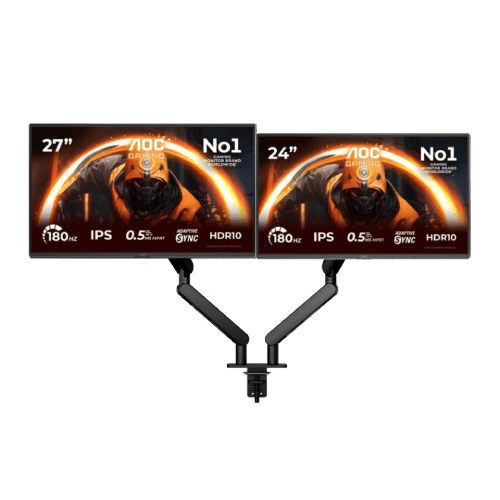 AOC 27G50F 27" FHD/180Hz/IPS + 24G50F 24" FHD/180Hz/IPS + Double Bras