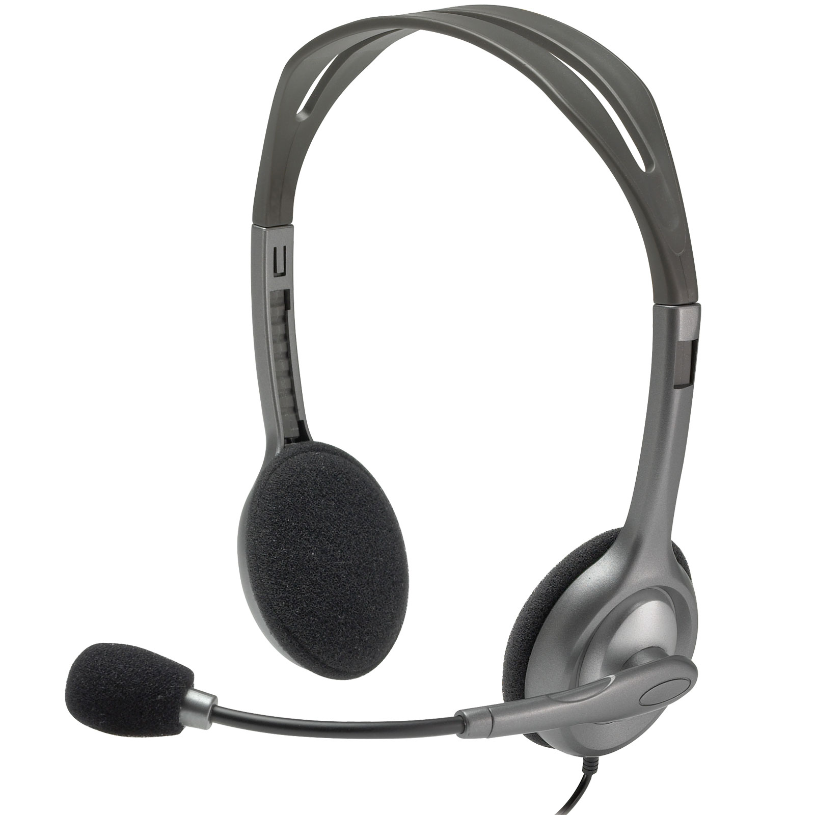 Logitech H111 Stereo Mono Gris - Micro-casque - grosbill-pro.com - 0