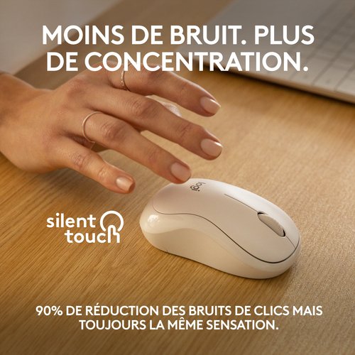 Logitech M240 SILENT WHITE - Souris PC Logitech - grosbill-pro.com - 2