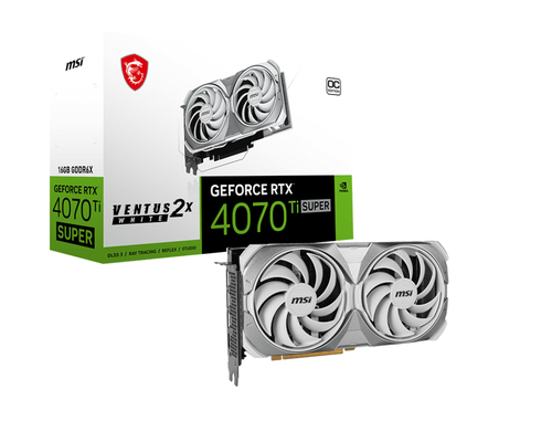 GeForce RTX 4070 Ti SUPER 16G VENTUS 2X WHITE OC