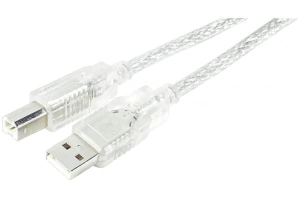 Cable USB 2.0 AB M/M - 5m - Connectique PC - grosbill-pro.com - 0