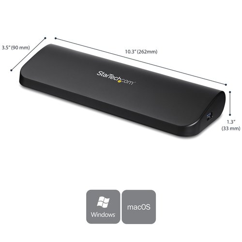 Universal Dual Monitor USB 3 Laptop Dock - StarTech - 2