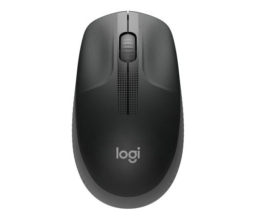 Grosbill Souris PC Logitech M190 - Noir/Gris Charbon/Sans Fil