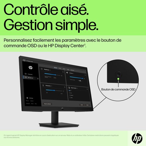 HP P22v G5 FHD Monitor - Achat / Vente sur grosbill-pro.com - 6