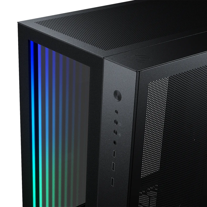 Magnium Gear Neo Qube 2 Infinity RGB TG Noir Noir - Boîtier PC - 2