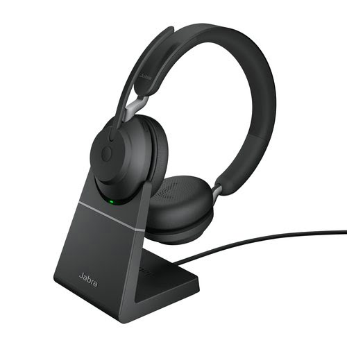 Grosbill Micro-casque Jabra Jabra Evolve2 65 HS+Stand UC Stereo Blck