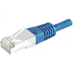 Cordon Cat.6A S/FTP Bleu - 2m